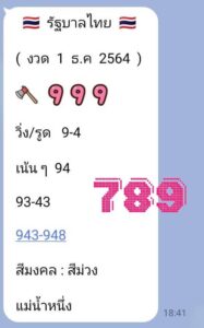 หวยเด็ด แม่น้ำหนึ่ง1-12-64