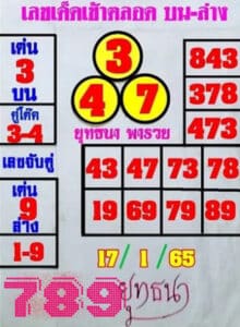 หวยเด็ด ยุทธนา พารวย