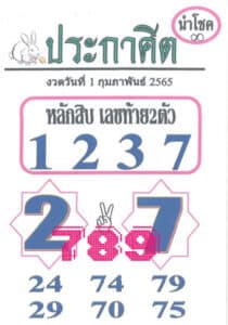 หวยเด็ด ประกาศิตนำโชค