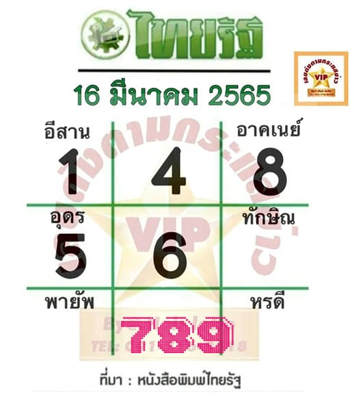 หวยเด็ด หนังสือพิมพ์ ไทยรัฐ
