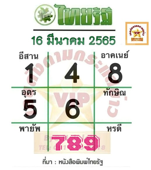 หวยเด็ด หนังสือพิมพ์ ไทยรัฐ