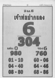 หวยเด็ด หวยเจ้าพ่อปากแดง16/8/65