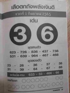 หวยเด็ด หวยเสือตกถังพลังเงินดี1/9/65