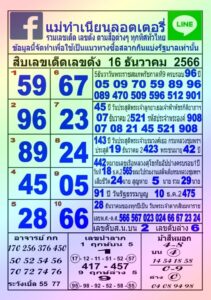 หวยแม่ทำเนียน16-12-66