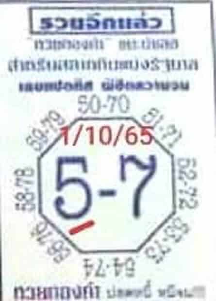 หวยเด็ด เลขแปดทิศ1-10-65