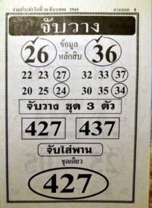 หวยเด็ด หวยจับวาง 30-12-65