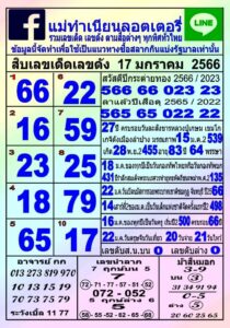 หวยเด็ด หวยแม่ทำเนียน 17-1-66