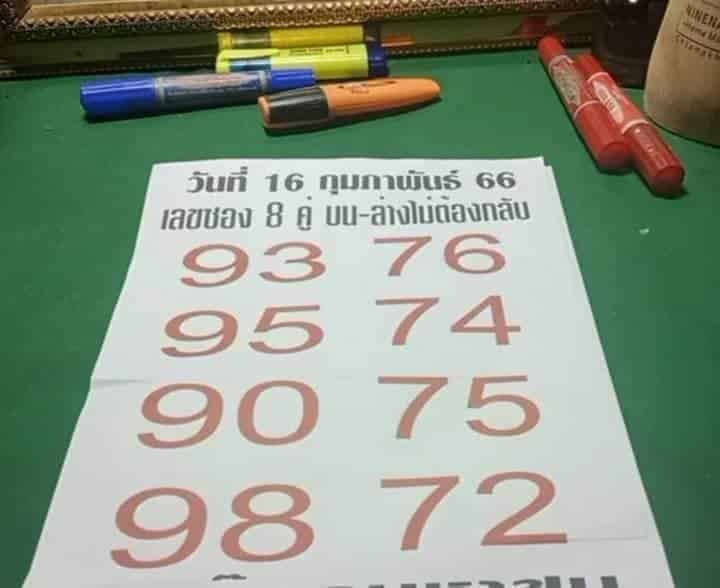 เลขเด็ดหวยซอง 16-2-2566