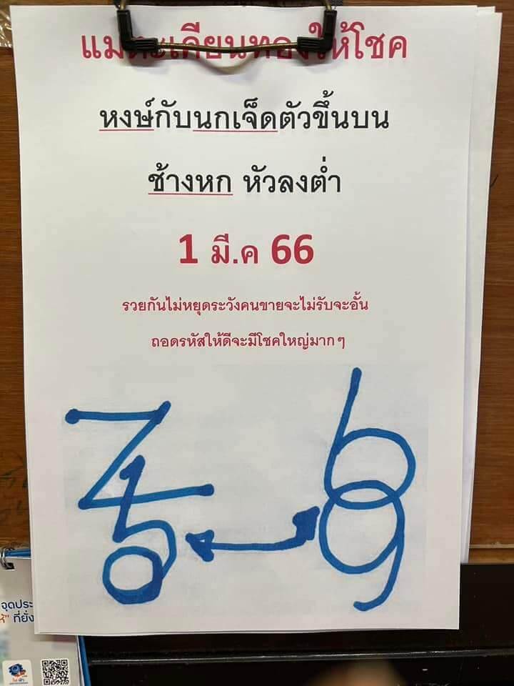 หวยแม่ตะเคียนทองให้โชค 1-3-66