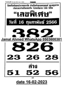 เลขพิเศษ 16-2-66