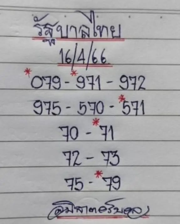หวยมิสเตอร์บอล 16-4-66
