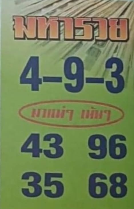 หวยมหารวย 16-10-66