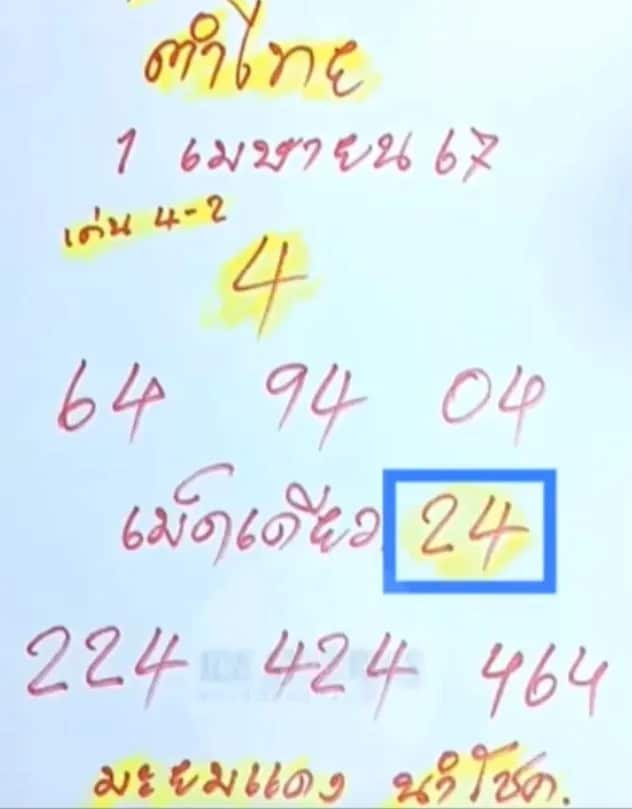 มะยมแดงนำโชค 1-4-67