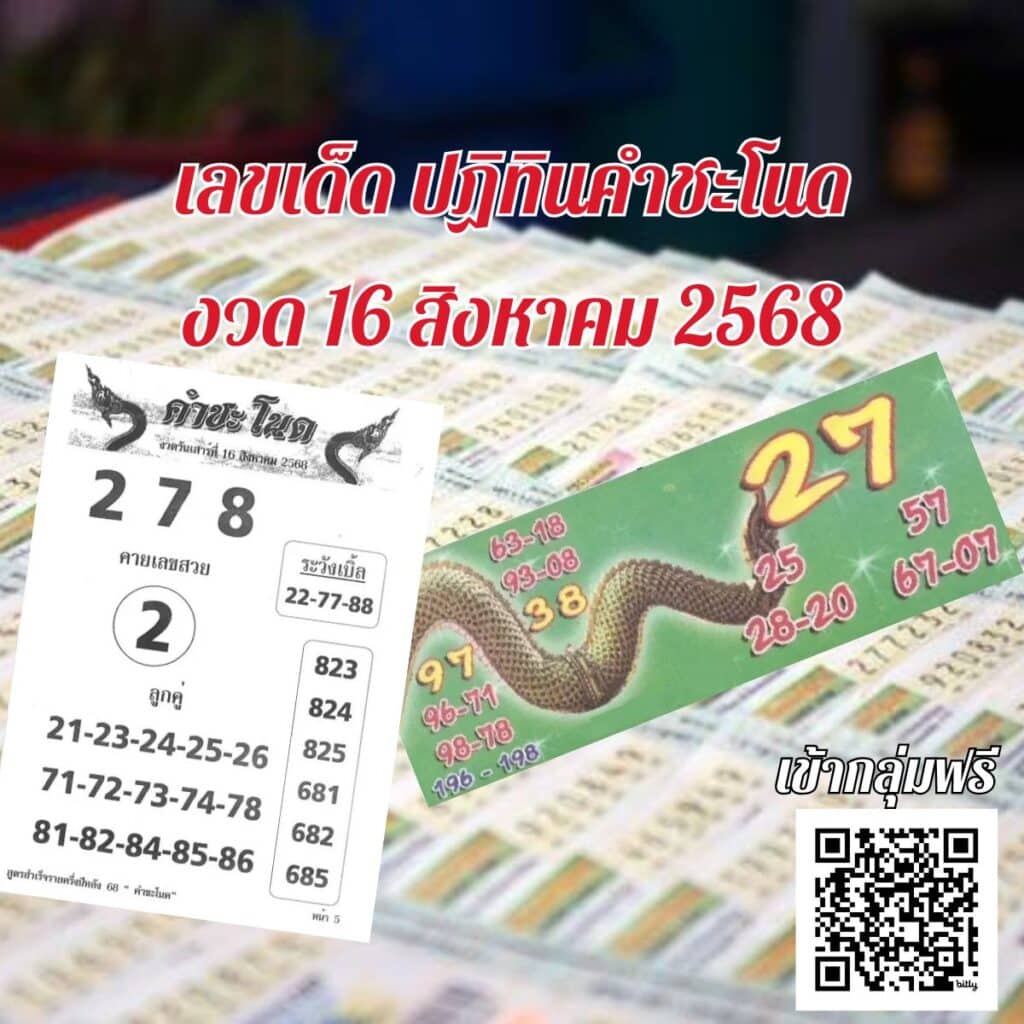 ข่าวหวย ปฏิทินคำชะโนด